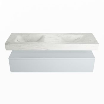 corian waschtisch set alan dlux 150 cm weiß marmor opalo ADX150cla1lD0opa