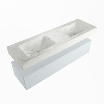 corian waschtisch set alan dlux 150 cm weiß marmor opalo ADX150cla1lD0opa