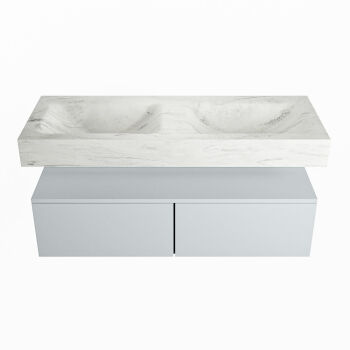 corian waschtisch set alan dlux 120 cm weiß marmor opalo ADX120cla2lD2opa
