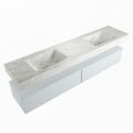 corian waschtisch set alan dlux 200 cm weiß marmor opalo ADX200cla2lD0opa