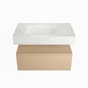 corian waschtisch set alan dlux 80 cm weiß marmor opalo ADX80oro1lM1opa