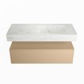 corian waschtisch set alan dlux 110 cm weiß marmor opalo ADX110oro1lR0opa