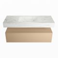 corian waschtisch set alan dlux 120 cm weiß marmor opalo ADX120oro1lM0opa