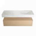corian waschtisch set alan dlux 130 cm weiß marmor opalo ADX130oro1lR0opa
