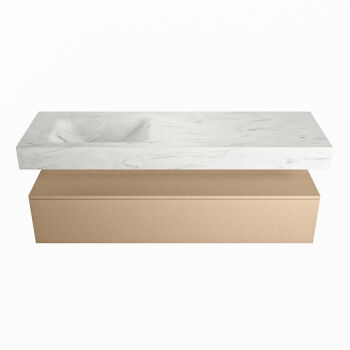 corian waschtisch set alan dlux 150 cm weiß marmor opalo ADX150oro1ll0opa