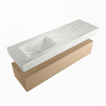 corian waschtisch set alan dlux 150 cm weiß marmor opalo ADX150oro1ll0opa