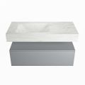 corian waschtisch set alan dlux 100 cm weiß marmor opalo ADX100Pla1ll1opa