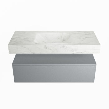 corian waschtisch set alan dlux 110 cm weiß marmor opalo ADX110Pla1lM0opa