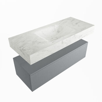 corian waschtisch set alan dlux 110 cm weiß marmor opalo ADX110Pla1lM0opa