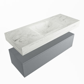 corian waschtisch set alan dlux 120 cm weiß marmor opalo ADX120Pla1lM0opa