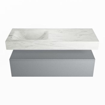 corian waschtisch set alan dlux 120 cm weiß marmor opalo ADX120Pla1ll0opa