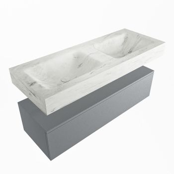 corian waschtisch set alan dlux 120 cm weiß marmor opalo ADX120Pla1lD0opa