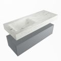 corian waschtisch set alan dlux 120 cm weiß marmor opalo ADX120Pla1ll1opa