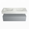 corian waschtisch set alan dlux 120 cm weiß marmor opalo ADX120Pla1lD2opa