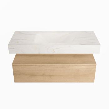 corian waschtisch set alan dlux 110 cm weiß marmor ostra ADX110was1lM0ost