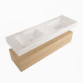 corian waschtisch set alan dlux 150 cm weiß marmor ostra ADX150was1lD2ost