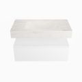 corian waschtisch set alan dlux 90 cm weiß marmor ostra ADX90Tal1lM0ost