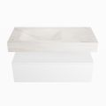 corian waschtisch set alan dlux 100 cm weiß marmor ostra ADX100Tal1ll0ost