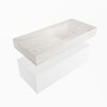 corian waschtisch set alan dlux 100 cm weiß marmor ostra ADX100Tal1lR0ost