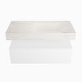 corian waschtisch set alan dlux 100 cm weiß marmor ostra ADX100Tal1lR1ost