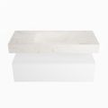 corian waschtisch set alan dlux 110 cm weiß marmor ostra ADX110Tal1lM0ost