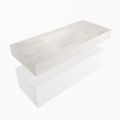 corian waschtisch set alan dlux 110 cm weiß marmor ostra ADX110Tal1lM0ost