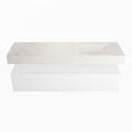 corian waschtisch set alan dlux 150 cm weiß marmor ostra ADX150Tal1lR1ost