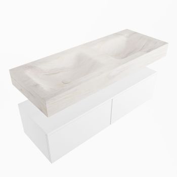 corian waschtisch set alan dlux 120 cm weiß marmor ostra ADX120Tal2lD0ost