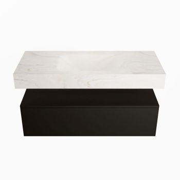 corian waschtisch set alan dlux 110 cm weiß marmor ostra ADX110Urb1lM0ost
