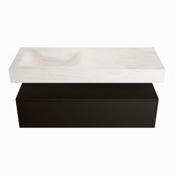 corian waschtisch set alan dlux 120 cm weiß marmor ostra ADX120Urb1ll0ost