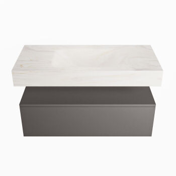 corian waschtisch set alan dlux 100 cm weiß marmor ostra ADX100Dar1lM0ost