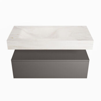 corian waschtisch set alan dlux 100 cm weiß marmor ostra ADX100Dar1ll0ost