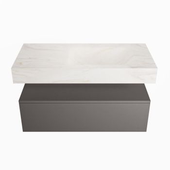 corian waschtisch set alan dlux 100 cm weiß marmor ostra ADX100Dar1lR1ost