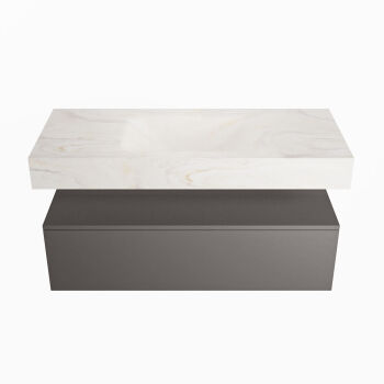corian waschtisch set alan dlux 110 cm weiß marmor ostra ADX110Dar1lM0ost