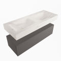 corian waschtisch set alan dlux 120 cm weiß marmor ostra ADX120Dar1lD0ost