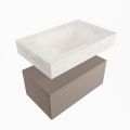 corian waschtisch set alan dlux 70 cm weiß marmor ostra ADX70Smo1lM0ost