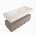 corian waschtisch set alan dlux 110 cm weiß marmor ostra ADX110Smo1ll1ost