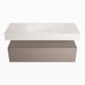 corian waschtisch set alan dlux 120 cm weiß marmor ostra ADX120Smo1lM0ost