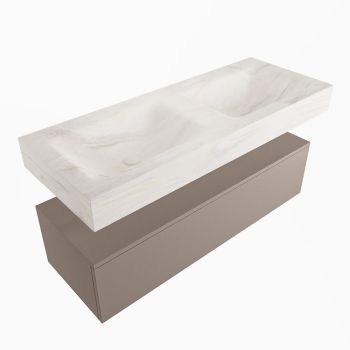 corian waschtisch set alan dlux 120 cm weiß marmor ostra ADX120Smo1lD0ost