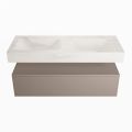corian waschtisch set alan dlux 120 cm weiß marmor ostra ADX120Smo1lD2ost