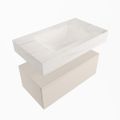 corian waschtisch set alan dlux 80 cm weiß marmor ostra ADX80lin1lM1ost