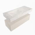 corian waschtisch set alan dlux 110 cm weiß marmor ostra ADX110lin1ll1ost