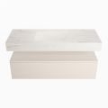 corian waschtisch set alan dlux 120 cm weiß marmor ostra ADX120lin1lM1ost
