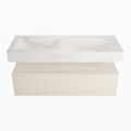 corian waschtisch set alan dlux 120 cm weiß marmor ostra ADX120lin1lD2ost