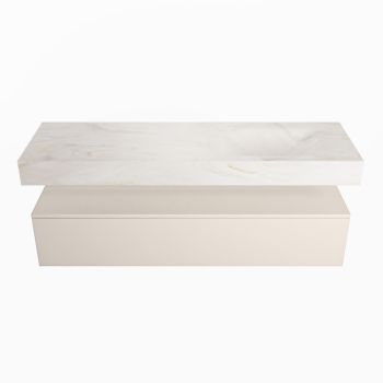 corian waschtisch set alan dlux 150 cm weiß marmor ostra ADX150lin1lR0ost