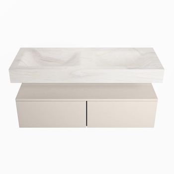 corian waschtisch set alan dlux 120 cm weiß marmor ostra ADX120lin2lD0ost