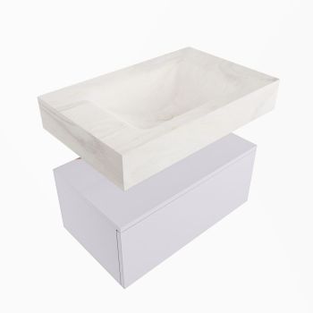 corian waschtisch set alan dlux 70 cm weiß marmor ostra ADX70cal1lM1ost