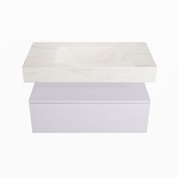 corian waschtisch set alan dlux 90 cm weiß marmor ostra ADX90cal1lM1ost