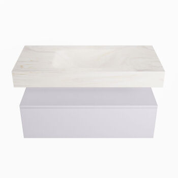 corian waschtisch set alan dlux 100 cm weiß marmor ostra ADX100cal1lM0ost