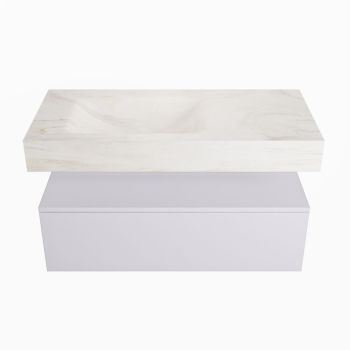 corian waschtisch set alan dlux 100 cm weiß marmor ostra ADX100cal1ll1ost
